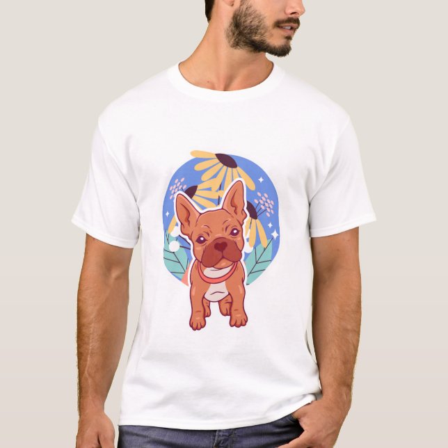T-shirt Caractère de dessin de chien Extraordinaire (Devant)