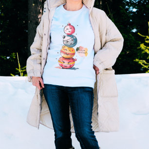 T-shirt Caractère de dessin de l'ornement d'aquarelle mign