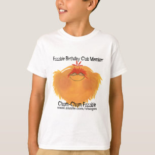T-shirt Caractère de dessin Fuzzy Monster