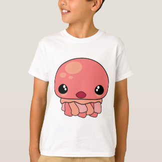 T-shirt Caractère de méduse Kawaii rose mignonne