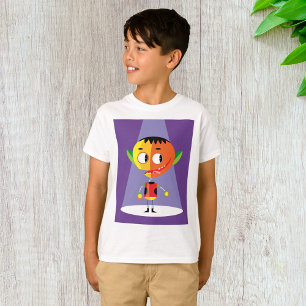 T-shirt Caractère de tête orange
