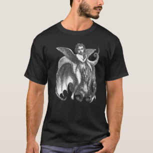 T-shirt Caractère Démonique À Aiguilles À L'Étrier D'Un Dr