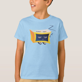 T-shirt Caractère drôle de réveil de sommeil mignon de