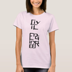 T-shirt Caractère du génie civil