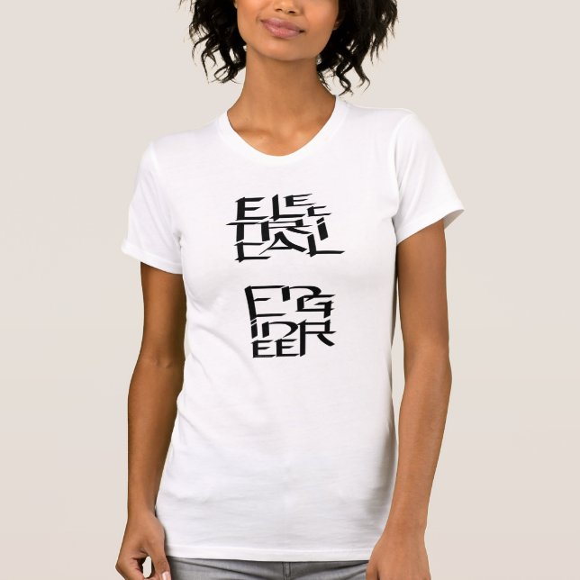 T-shirt Caractère du génie électrique (Devant)