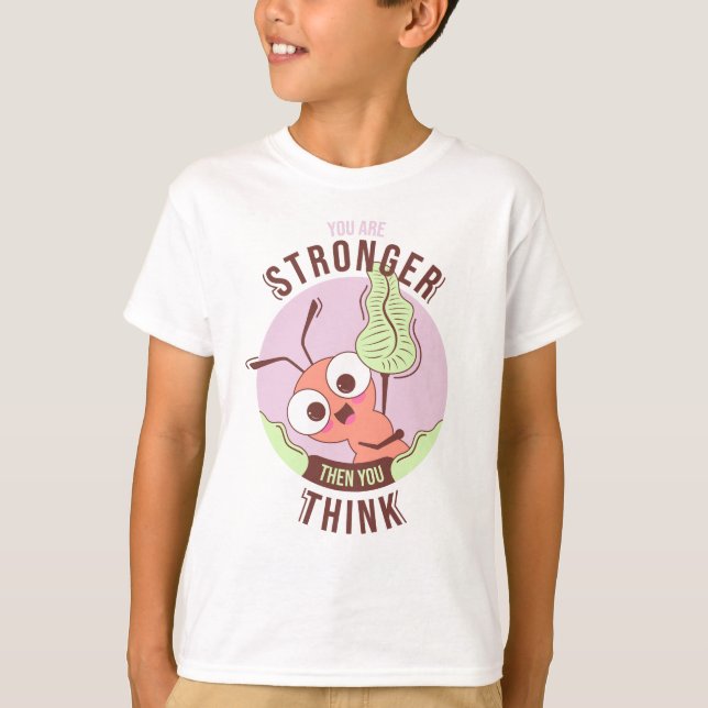 T-shirt Caractère et forte motivation (Devant)