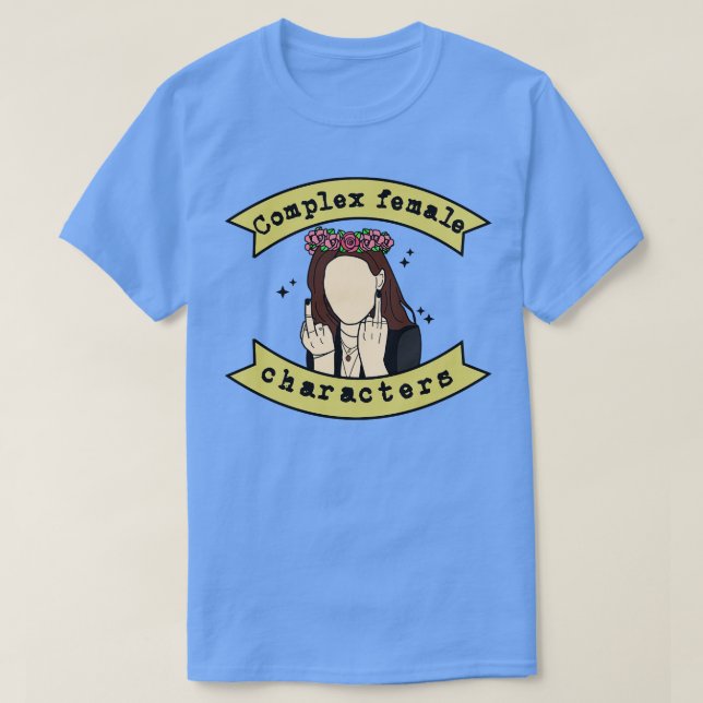 T-shirt Caractère féminin complexe (Design devant)