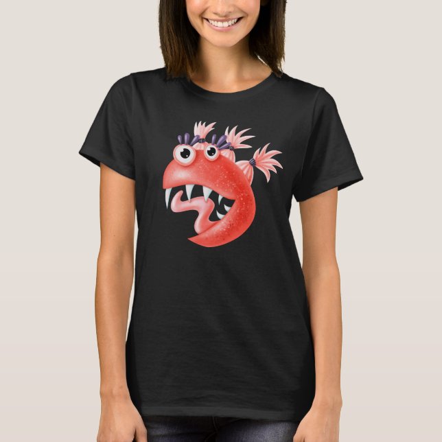 T-shirt Caractère fou drôle bizarre (Devant)