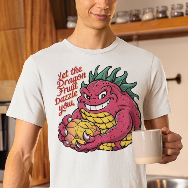 T-shirt Caractère Fruit Dragon Profitant D'Une Attente Sav (Créateur téléchargé)