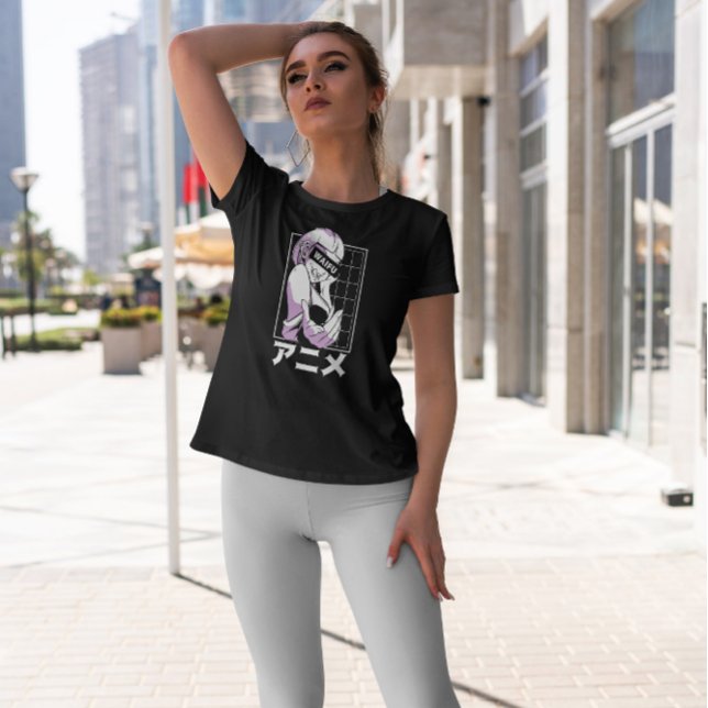 T-shirt Caractère japonais de la fille Anime (Créateur téléchargé)