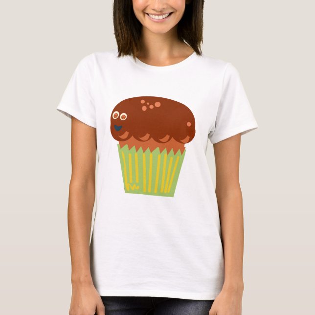 T-shirt Caractère Muffin géant Drôle Drôle Drôle Carton (Devant)