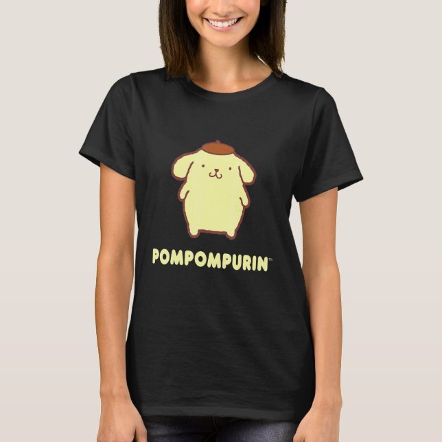 T-shirt Caractère Pompompurin Avant Et Arrière (Devant)