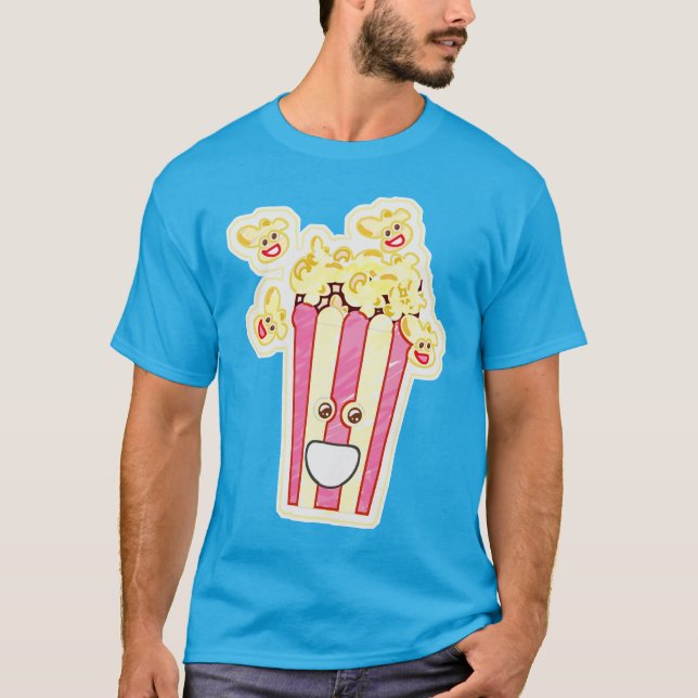 T-shirt Caractère Popcorn amusant (Devant)