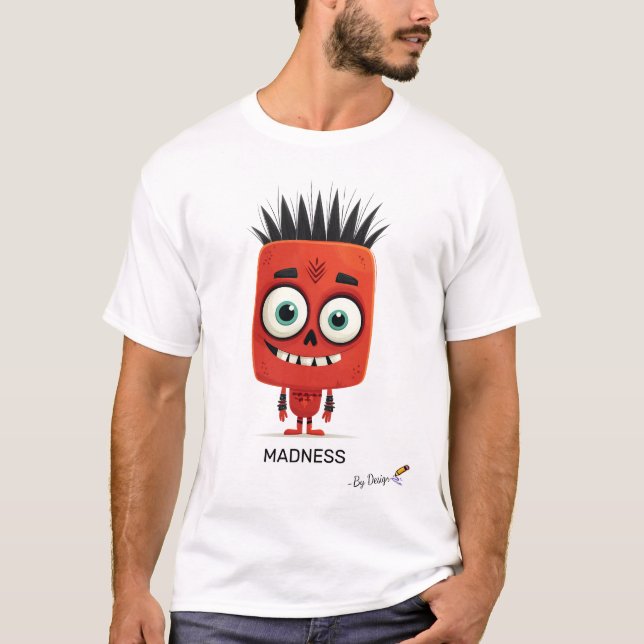 T-shirt Caractère Red Punk | MADNESSE - Par conception | A (Devant)