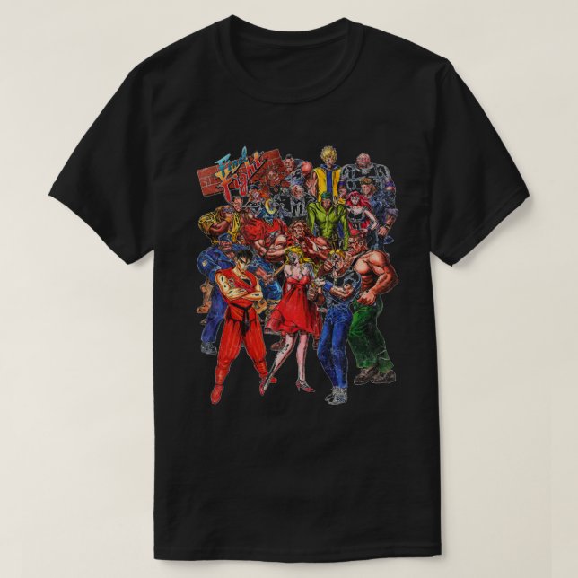 T-shirt Caractères bataille finale (Design devant)