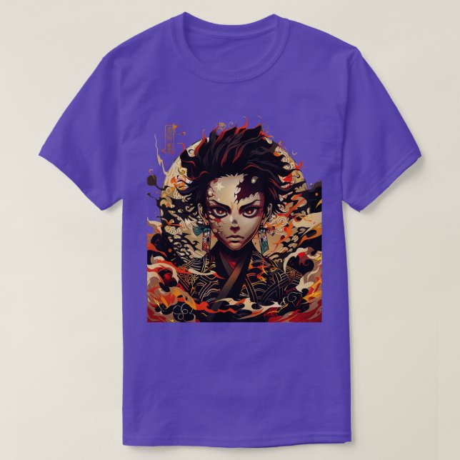 T-shirt Caractères captivants de Démon (Design devant)