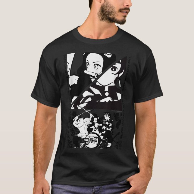 T-shirt Caractères de calque de démon de l'année - Scène d (Devant)