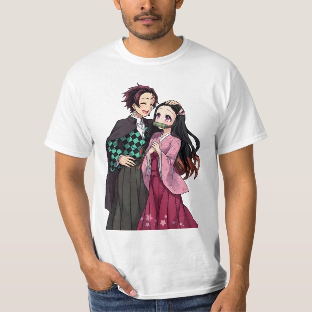 T-shirt Caractères de l'Anime (Devant)