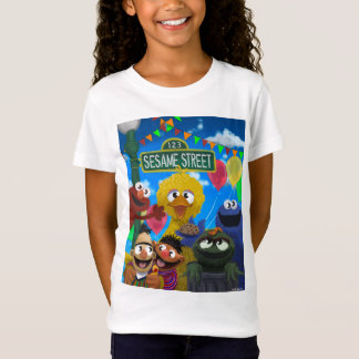 T-Shirt Caractères de rue Sésame | Scène de parti