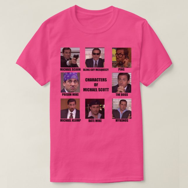 T-shirt Caractères de Scott (Design devant)