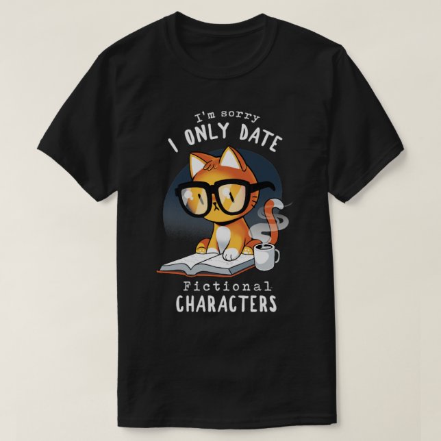 T-shirt Caractères fictifs Smart Bookworm Cat Drôle Quot (Design devant)