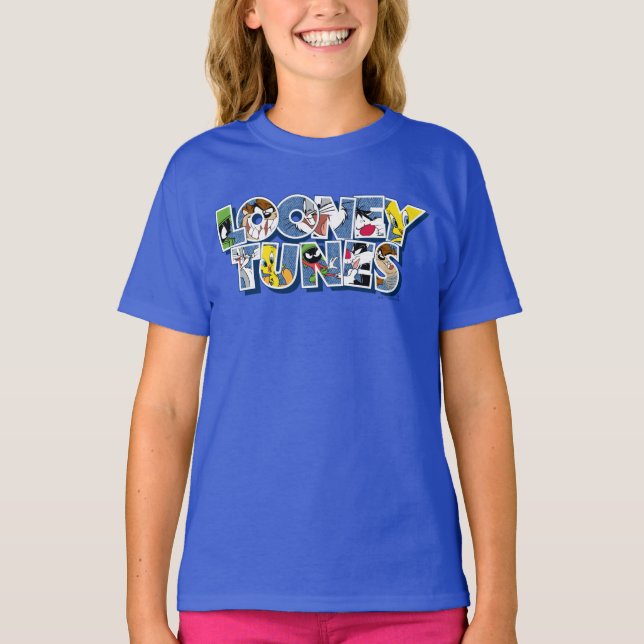 T-shirt Caractères LOONEY TUNES™ en lettres (Devant)