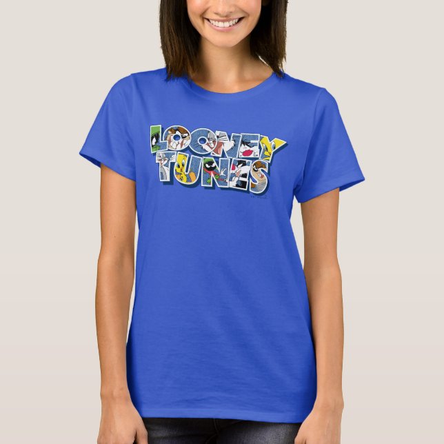 T-shirt Caractères LOONEY TUNES™ en lettres (Devant)