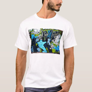 T-shirt Caractères maladroits de graffiti de style