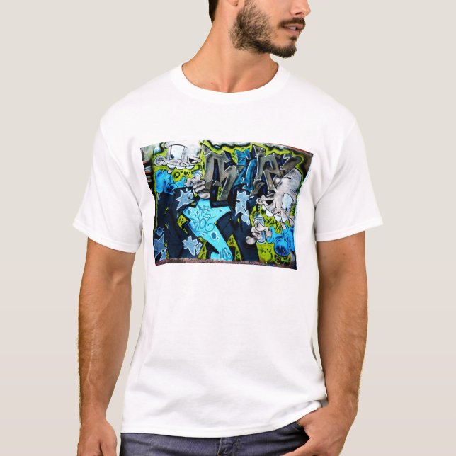 T-shirt Caractères maladroits de graffiti de style (Devant)