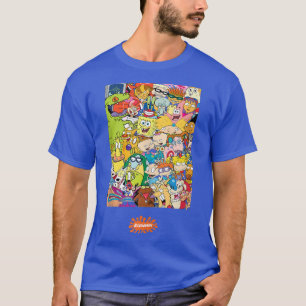 T-shirt Caractères Nickelodeon Classic 90s