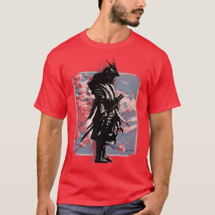 T-shirt Caractères samouraïs Bushido Japonais Samurai Warr