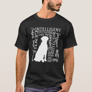 T-shirt Caractéristiques du Labrador Retriever Labo Vie de