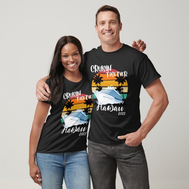 T-shirt Caraibes Croisière 2023 Famille amis Groupe Voyage (Unisexe)