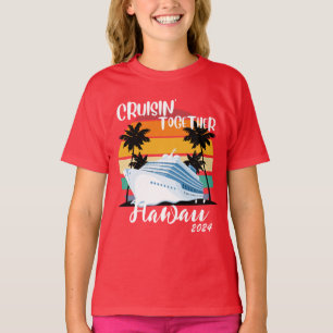 T-shirt Caraibes Croisière 2024 Famille amis Groupe Voyage