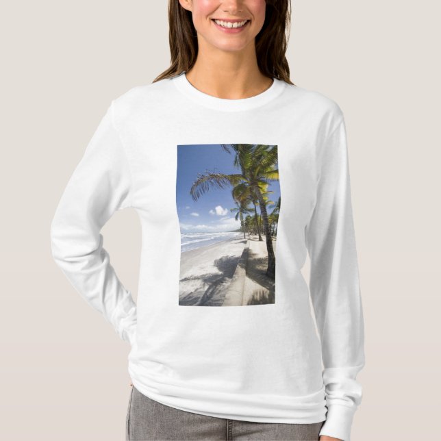 T-shirt Caraïbes - Trinité - Plage de Manzanilla sur (Devant)