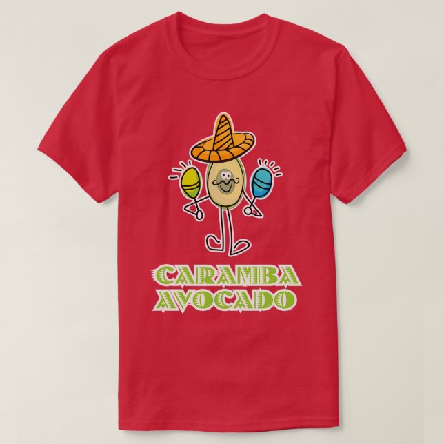 T-shirt Caramba Avocado Funny Avocado Cadeau Vegan Cadeau (Design devant)
