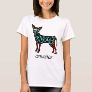T-shirt Caramba colorée Chihuahua Silhouette