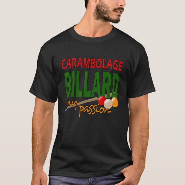 T-shirt Carambolage Billiard Club Sport (Devant)