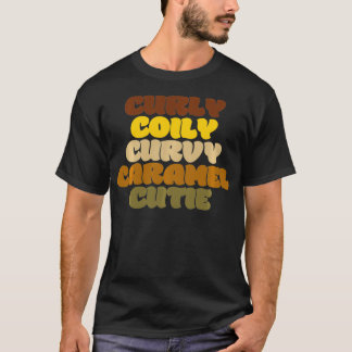 T-shirt Caramel Cutie BLM Caramel Courbé Coily P