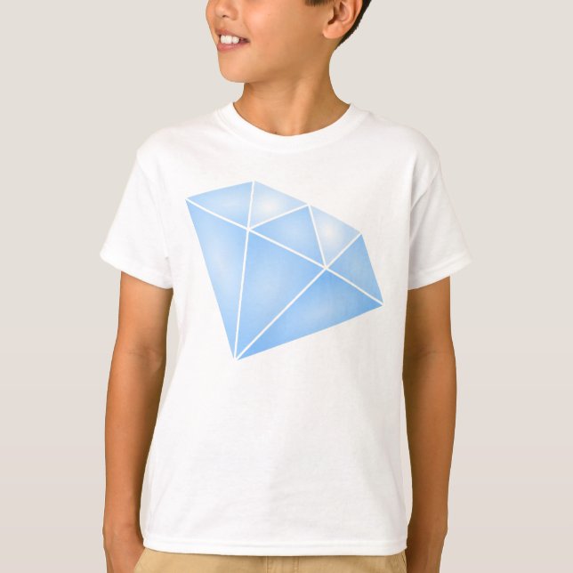 T-shirt Carat diamant bleu brillant (Devant)