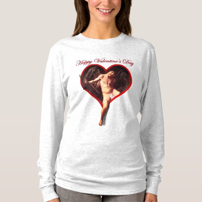T-shirt Caravage Cupidon Saint-Valentin (Devant)