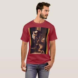 T-shirt Caravaggio 1604-1606 Madonna & Child di Loreto