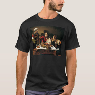 T-shirt Caravaggio - dîner chez Emmaus - peinture