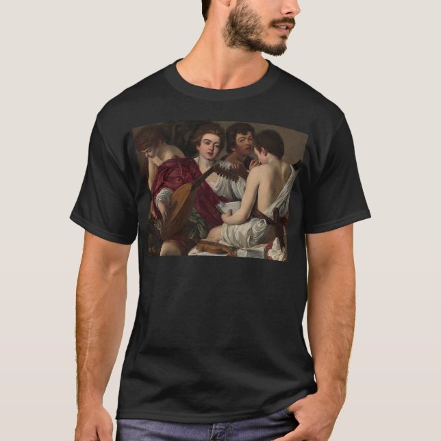 T-shirt Caravaggio - les musiciens - illustration (Devant)