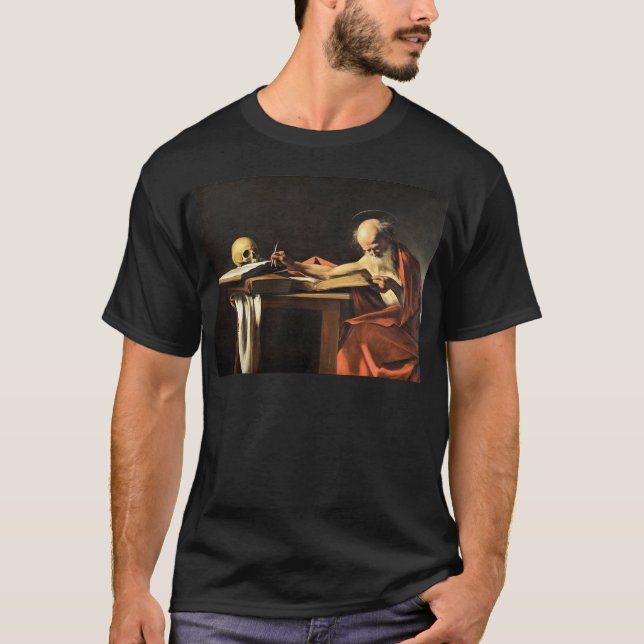 T-shirt Caravaggio - San Gerolamo - peinture de la (Devant)