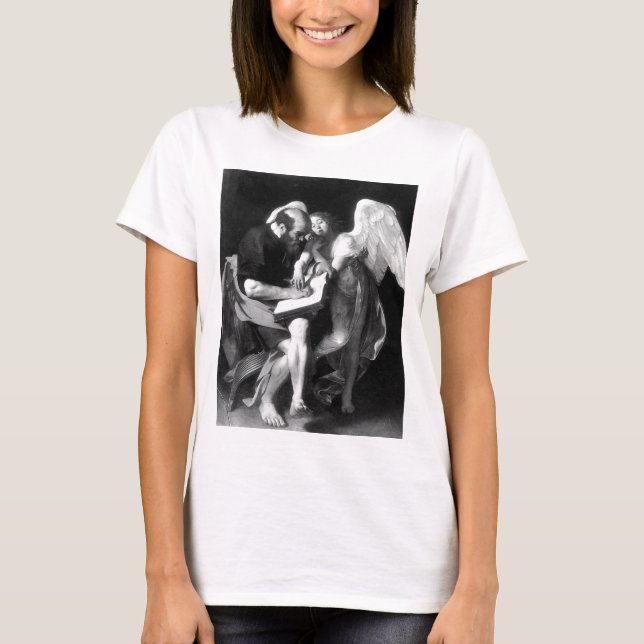 T-shirt Caravaggio St Matthew et l'ange (Devant)