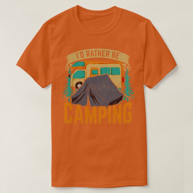 T-shirt Caravan Camper extérieur Camping Nature Camping (Design devant)