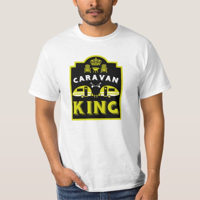 T-shirt Caravan King Cadeaux Pour Campeurs (Devant)
