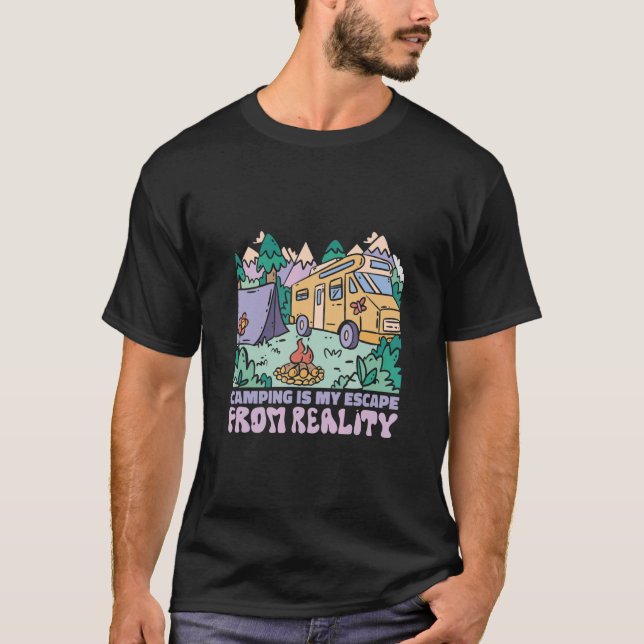 T-shirt Caravan Travel Caravan Camping Motorhome (Devant)