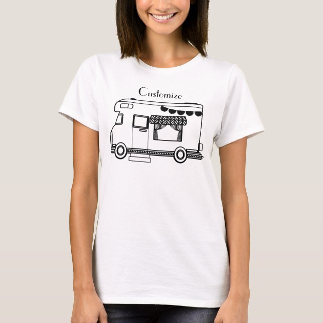 T-shirt Caravane de camping RV Thunder_Cove (Devant)